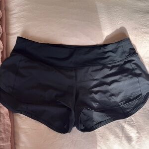 Lululemon 4 inch speed up short black